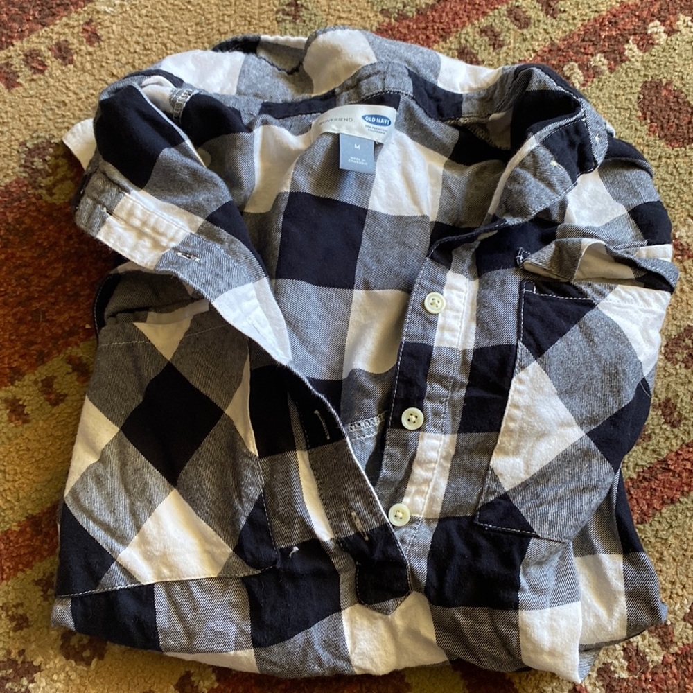 Black and white flannel